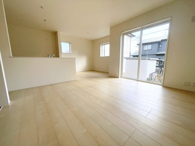 新築戸建・新築建売　郡山市安積荒井第13　安積第一小・安積中の区画図|敷地内に電柱、支線、支柱等が入る場合があります。