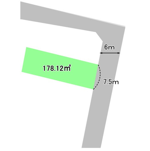 売土地　沼津市八幡町の土地図|土地図です。