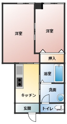 フォンテーヌ覚善Ⅱの間取り