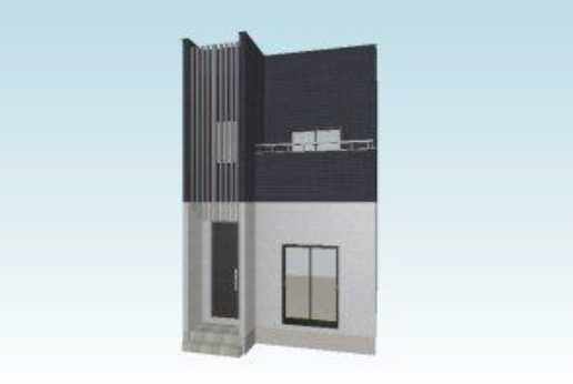 中央六丁目ヴァンベールⅤの外観パース