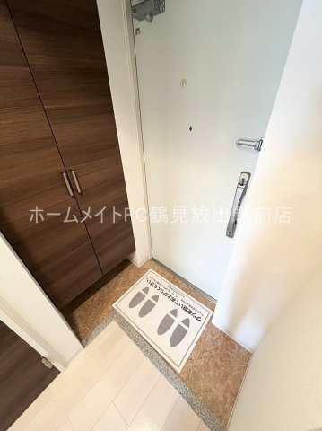 大阪市城東区永田３丁目の賃貸マンションの玄関