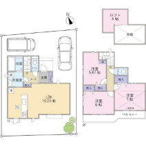 【間取り】 | 小金井市貫井南町1丁目　新築全2棟　 | 小金井市貫井南町1丁目　新築戸建全2棟　Ａ棟