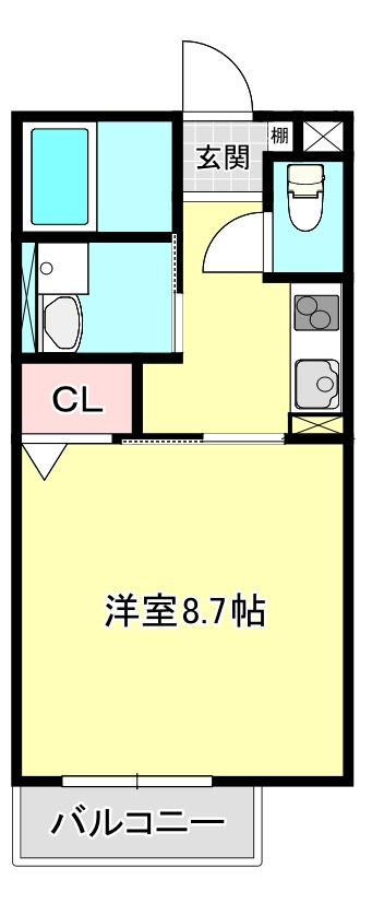 ロイヤルハイツ黒川町の間取り