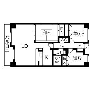 アビタシオン橋本Ⅱの間取り