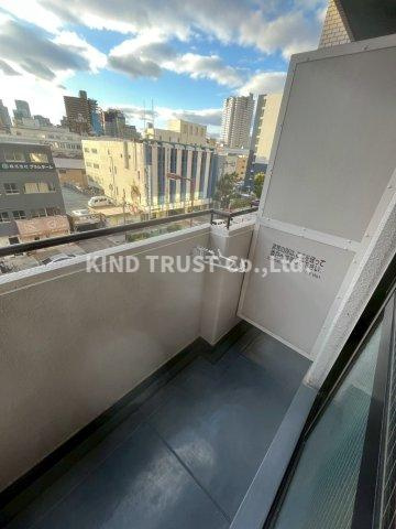 ラインハイツ瀬戸のバルコニー|開放的で明るい空間を演出してくれるバルコニーです