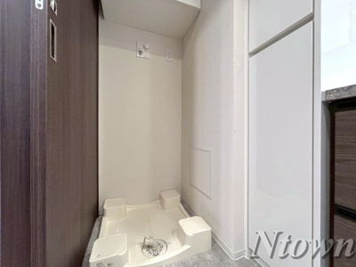 【設備】 | プラウドタワー栄 | 洗濯機置き場です。