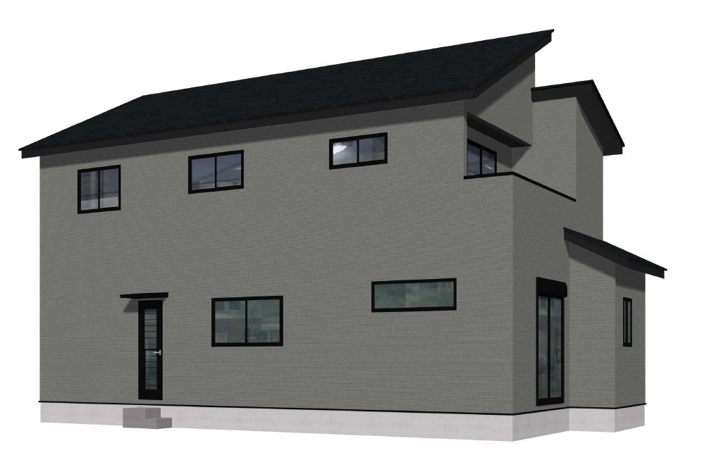 北九州市八幡西区大浦1丁目2期2号棟の外観パース|外観パースです