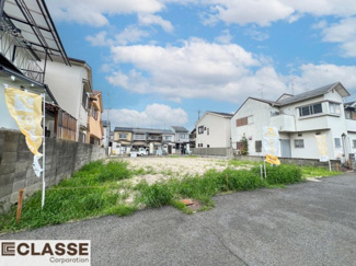 【前面道路含む現地写真】 | 城陽市久世里ノ西　3区画2号地　売土地　建築条件無し