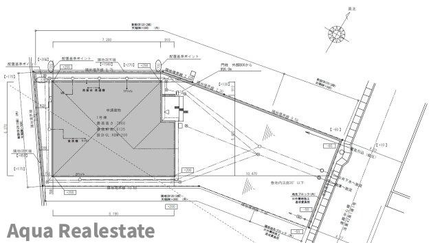 高松市西町　新築戸建の区画図