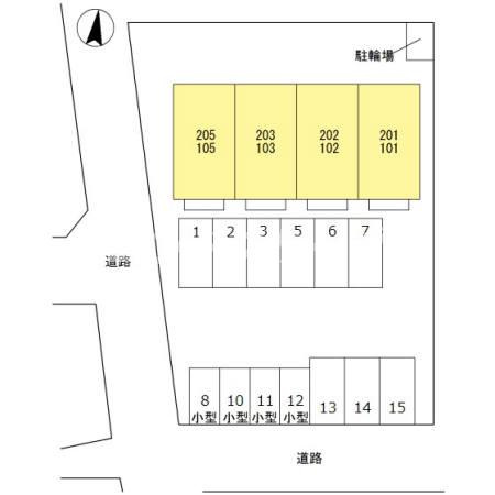 ヴィアーレの区画図|高崎、前橋のお部屋探しはエンドスケープまで！お客様の理想お聞かせ下さい♪