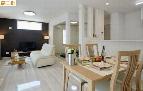 小田原市小竹新築戸建て　1号棟の居間・リビング|施工例