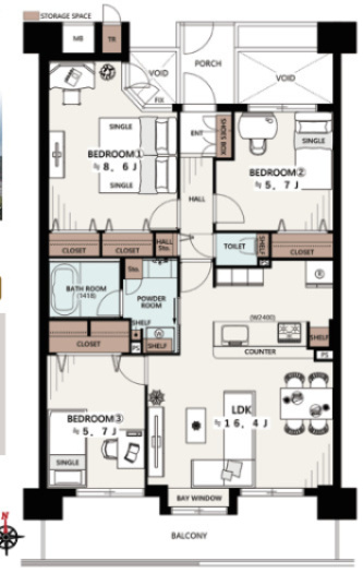 『八王子市マンション』タウンズ八王子イーストウィング【仲介手数料無料】　八王子市狭間町1462-5