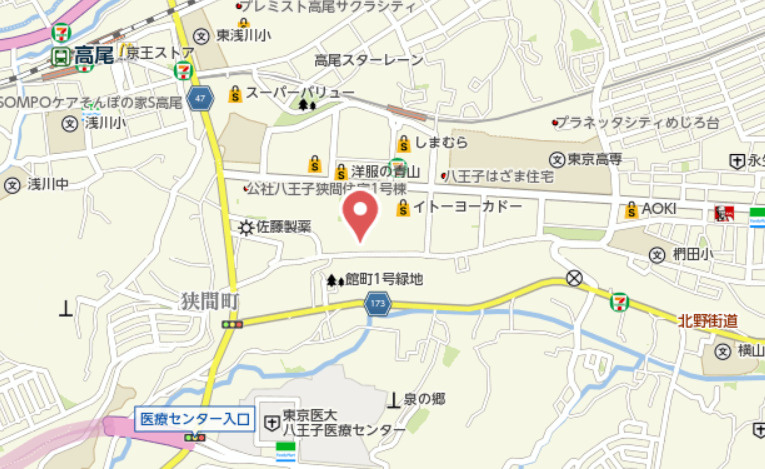 『八王子市マンション』タウンズ八王子イーストウィング【仲介手数料無料】　八王子市狭間町1462-5の地図|～仲介手数料無料☆八王子ひなた不動産～タウンズ八王子イーストウィング