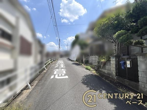 生駒郡斑鳩町龍田西６丁目の売地の前面道路含む現地写真|■現地撮影写真■