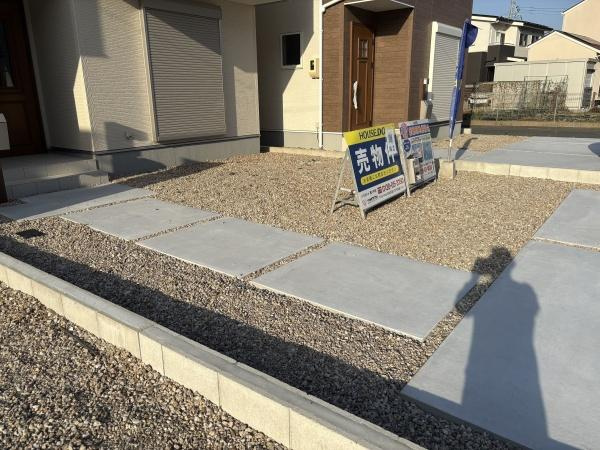 豊川第73桜町　全4棟・3号棟の庭|ウッドデッキやBBQ。想像が膨らむお庭