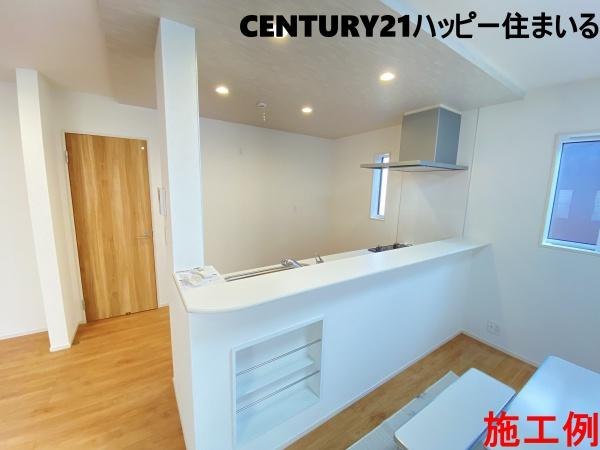 豊田市高岡本町南　全2棟・1号棟のキッチン|施工例