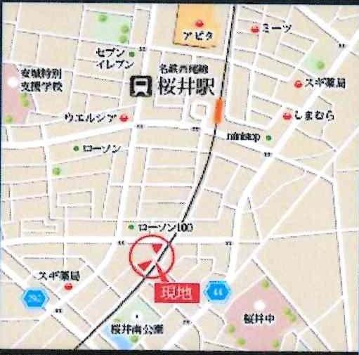 安城市姫小川町　全7棟・7号棟のその他|交通アクセス図です。
