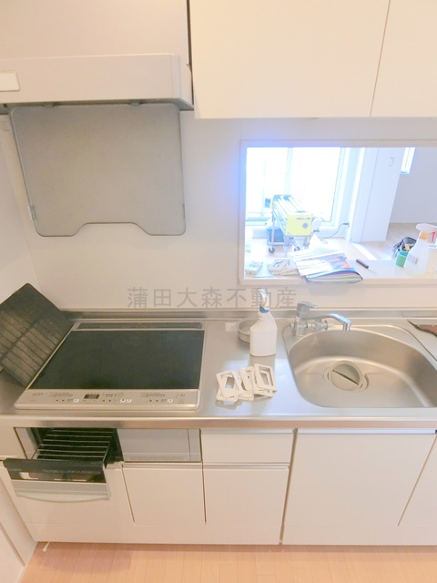 レザン池上のキッチン|3口IHシステムカウンターキッチン