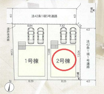 【区画図】 | クレイドルガーデン近江八幡市土田町第４ | 区画図