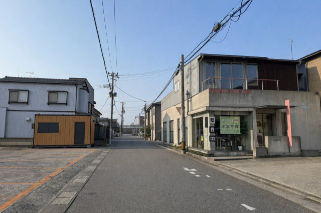 中央区神道寺南1丁目　店舗事務所の前面道路含む現地写真