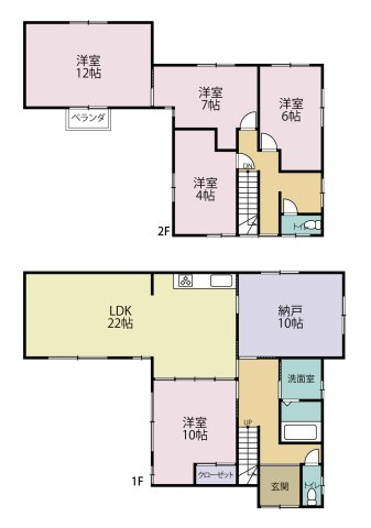 中央区女池南2丁目　リフォーム済中古戸建の間取り