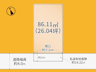 【土地図】 | 伏見区淀木津町　売土地　建築条件付き
