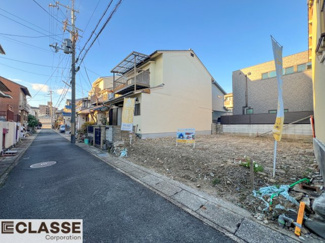 【前面道路含む現地写真】 | 伏見区淀木津町　売土地　建築条件無し