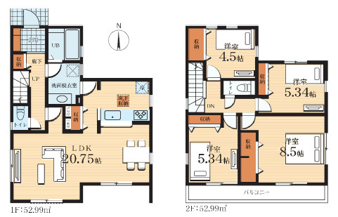 伊勢原市上粕屋　新築戸建　全2棟2号棟