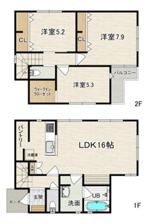 【間取り】 | 横浜市旭区金が谷１丁目新築戸建