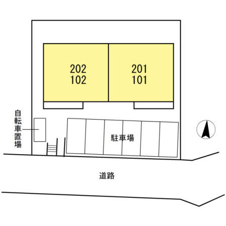カーサ　フェリースの区画図