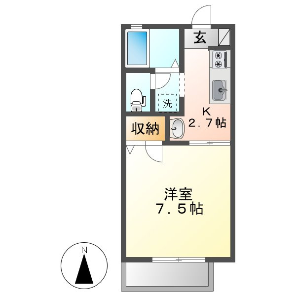ディアエスタＢの間取り