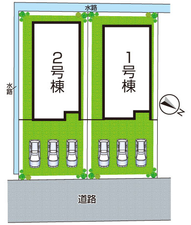 加東市多井田　第3期　新築一戸建ての区画図|全2区画
