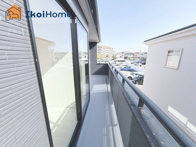 明石市貴崎4丁目　4期　1号棟　新築戸建のバルコニー|【ホームページに現地動画掲載中】●年中無休：当日予約可●バルコニーには屋根はございません！