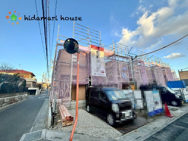 西区佐知川第2　新築戸建　リーブル01の前面道路含む現地写真