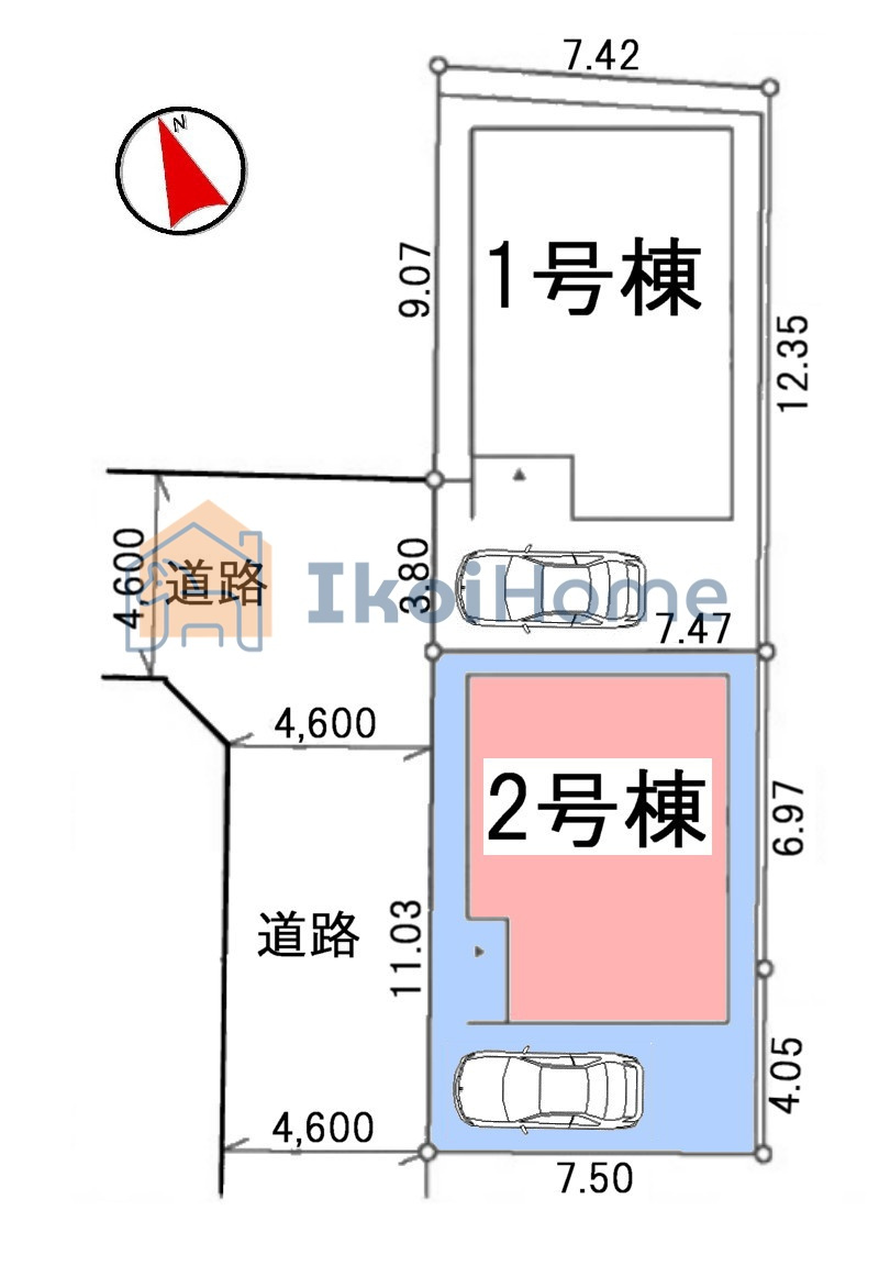明石市貴崎4丁目　4期　2号棟　新築戸建のその他|【ホームページに現地動画掲載中】●年中無休：当日予約可●区画図です。