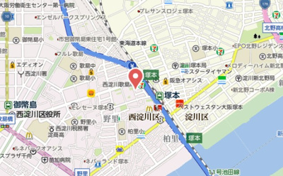 【地図】 | プレサンス塚本ベラビィ