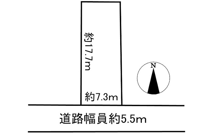 土地　香取町1丁目の土地図