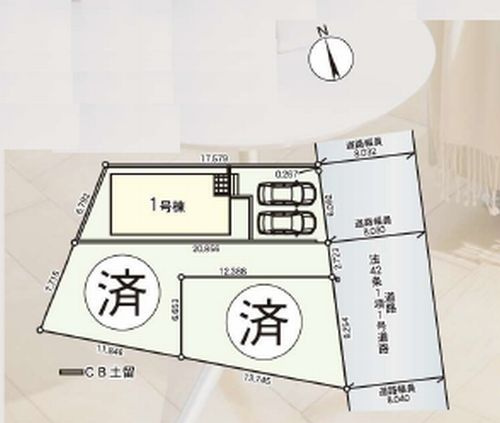 【区画図】 | 【仲介手数料０円】藤沢市片瀬第14　新築一戸建て　1号棟　全3棟 | 藤沢市片瀬第14　新築一戸建て　1号棟　全3棟