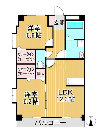 プリマヴェーラ花の木 弐番館【キャッシュバック対象物件】の間取り