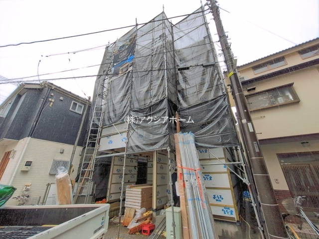 所沢市若狭4丁目・全1棟　新築一戸建　～3階建て～の外観|現地写真（2026年5月1日撮影）