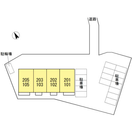 Collina　Verdeの区画図