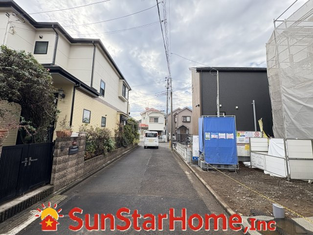 【サンスターホーム】武蔵村山市大南3丁目　新築1邸の前面道路含む現地写真