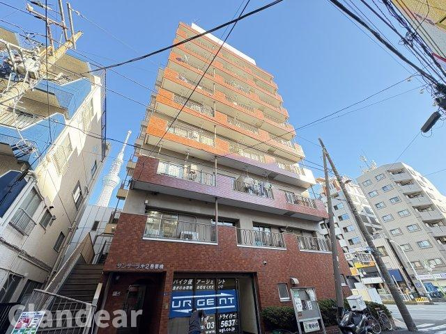 サンサーラ第二吾妻橋の外観|駅徒歩1分、浅草とスカイツリーを日常にする小規模レジデンス。