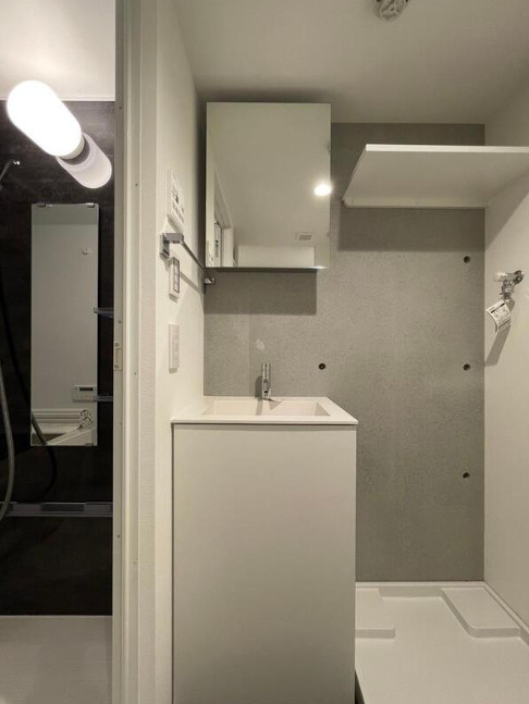 LUMIEC un SAKURASHINMACHI NORTH　顔認証マンション　ペット相談　角部屋の洗面所