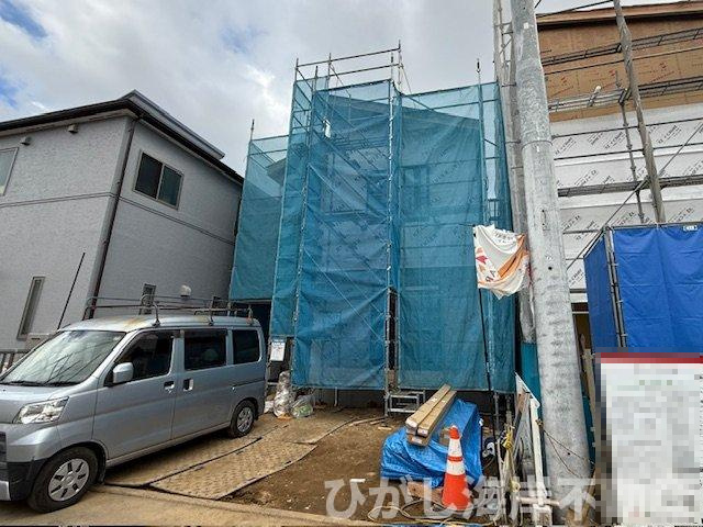 茅ヶ崎市香川1丁目　新築戸建　全２棟の外観|12月7日撮影　建築中　現地外観