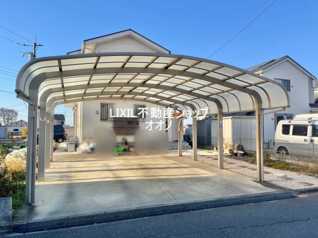 【駐車場】 | 加須市大越　中古一戸建 | カーポート並列2台分