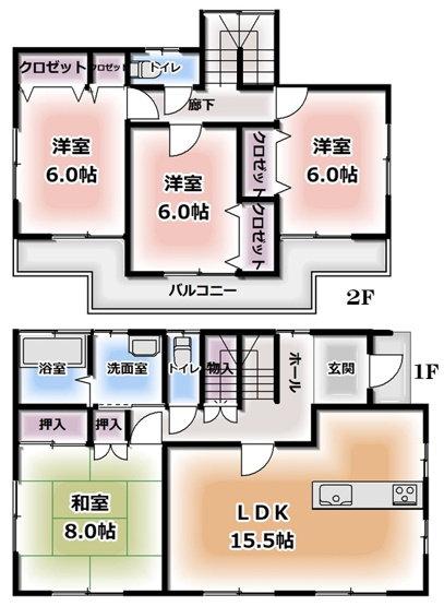 【間取り】 | 加須市大越　中古一戸建