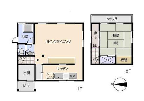 伊豆白浜南風台別荘地の間取り