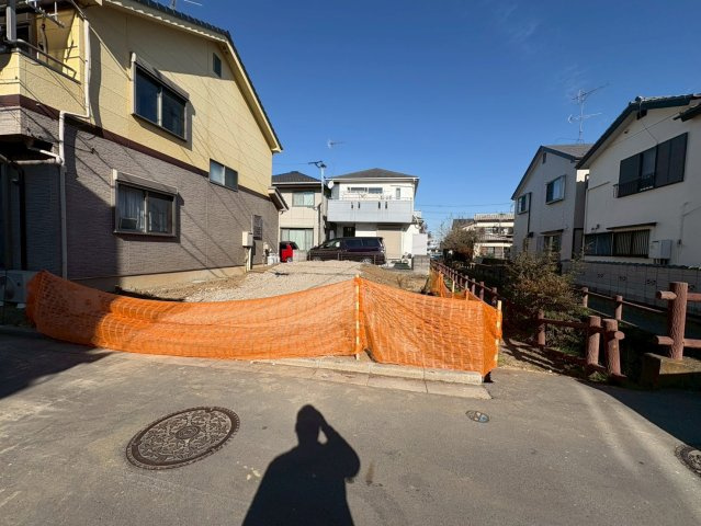 川越市砂　新築分譲　東武東上線『新河岸駅』徒歩12分　【高階小学区】の前面道路含む現地写真