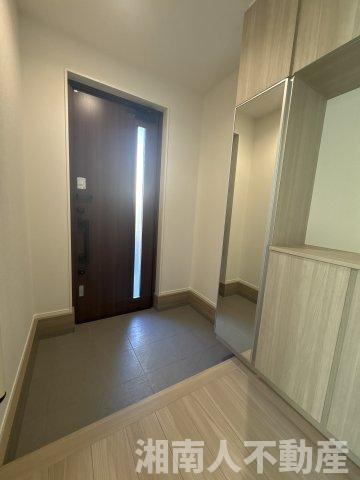 茅ヶ崎市甘沼第1期　新築戸建全1棟　の玄関|毎日通る玄関はこちらです